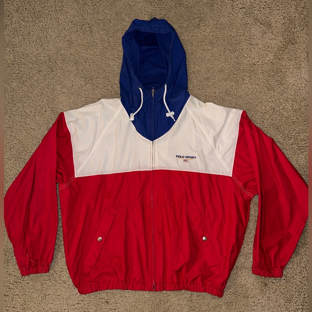 Vintage Polo Sport Zip Up Windbreaker